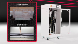 Examples of dispensing applications (Gasketing & Bonding) that can be completed by the Endurance