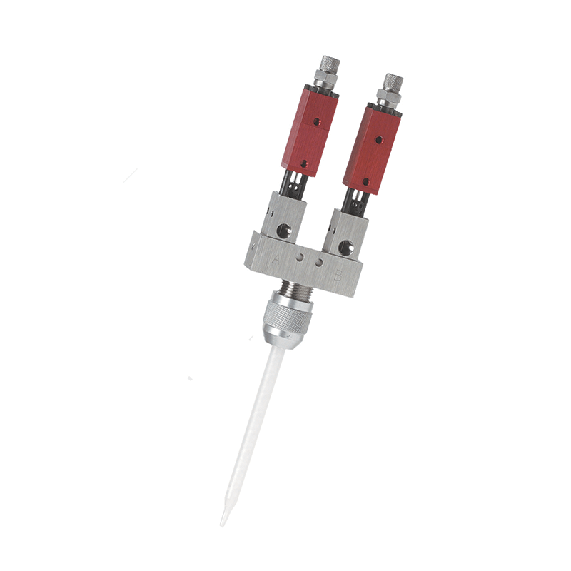 PC100 Plural Component Mixing Valve product shot on white background